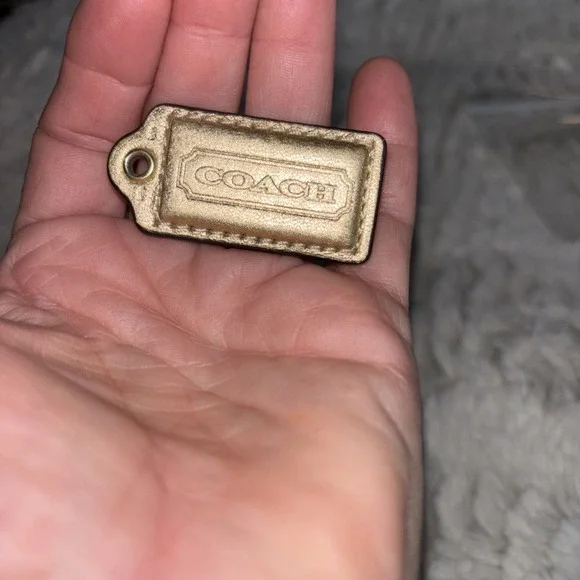 Coach | Bags | Coach Gold Leather No Chain Replacement Mini  COACH Leatherware Small Gold Hangtag main image 0